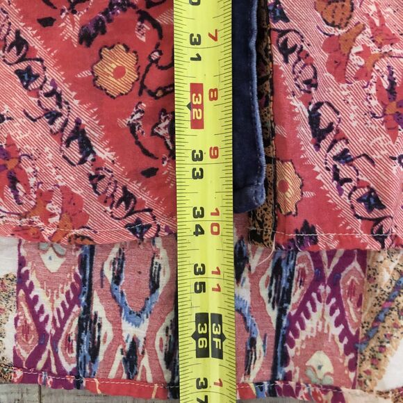 Soft Surrounding Brynn Tunic Blouse Womens Size S Silk Boho Indie Velvet Trim - Picture 15 of 16